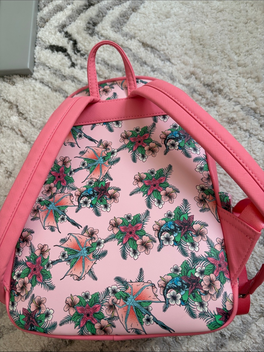 Pink Floral Mini Backpack - Picture 2 of 5